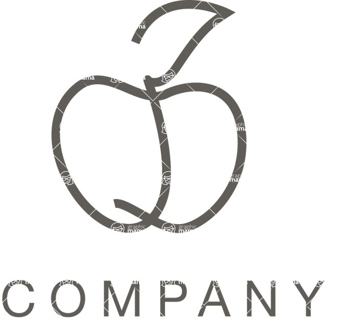 Business Logo Templates - vector graphics in a pack from GraphicMama - Health Company Logo Design with Apple